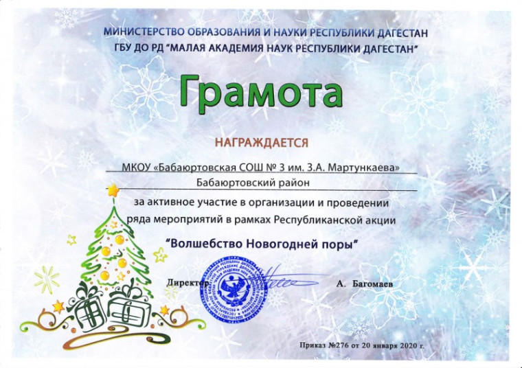 Подведены итоги республиканской Акции «Волшебство Новогодней поры». Подведены итоги республиканской Акции «Волшебство Новогодней поры».